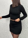 TİSA SİYAH ETEKLİ KAZAK TAKIM