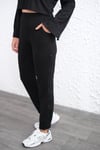 TWEED FERMUARLI SİYAH PANTOLON