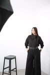 VALENTİ SİYAH ŞERİT DETAYLI PANTOLON