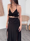 VALERİA SİYAH TASARIM CROP
