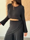 VALYA SİYAH LİGHT PANTOLON