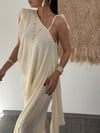 VALYA TEK OMUZ PREMİUM BEJ BLUZ