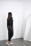 VANZO SİYAH DERİ JOGGER PANTOLON