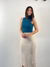 VELA KREM ÇELİK TRİKO ETEK