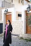 VELİN MOR/SİYAH KOLYELİ KAFTAN