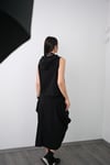 VERONA FERMUARLI SİYAH BLUZ