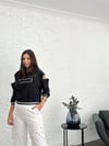 VİCTOR ÇITÇITLI BEYAZ PANTOLON