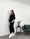 VİNA JOGGER TRİKO SİYAH PANTOLON