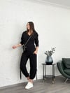 VİNA JOGGER TRİKO SİYAH PANTOLON