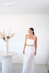 VİVİ BAĞLAMALI BEYAZ CROPTOP