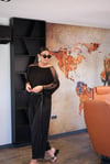 VOGUE DERİ KEMERLİ SİYAH PANTOLON