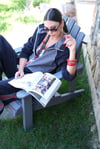 VOLA İNCE KADİFE LACİVERT CEKET