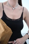 WANA PEDLİ SİYAH DANTELLİ ATLET