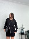 ZALEN SİYAH TASARIM SWEATHIRT