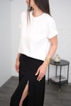 ZARO BASKI DETAYLI BEYAZ TSHIRT