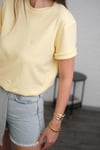 ZARO BASKI DETAYLI SARI TSHIRT