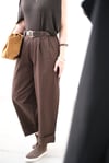 ZOEN KEMERLİ KAHVE PANTOLON