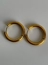 	Çelik Gold Renk Pera Basic Halka Küpe( 2.5 Cm)-(5 Numara)
