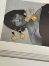 Çelik Beyaz Detaylı Van Cleef Küpe (2 Cm)