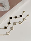 Çelik Beyaz Van Cleef Bileklik (23 Cm)