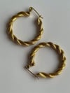 Çelik Burgu Halka Küpe (3 Cm)
