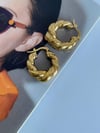Çelik Burgu Midye Küpe (3 Cm)
