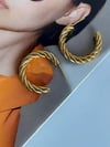 Çelik Burgu Steel Halka Küpe (3 Cm)