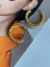 Çelik Burgu Steel Halka Küpe (3 Cm)