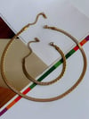 Çelik Desenli Kolye (46 Cm)