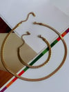 Çelik Desenli Kolye (46 Cm)