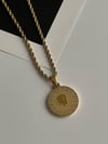 Çelik Gold Atatürk Madalyon Uçlu Burgu Halat Kolye (45 Cm)