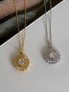 Çelik Gold Baget Taşlı Kolye (46 Cm)
