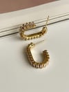 Çelik Gold Baget Taşlı Lena Küpe (2.30 Cm)