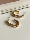 Çelik Gold Baget Taşlı Lena Küpe (2.30 Cm)