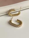 Çelik Gold Baget Taşlı Lena Küpe (2.30 Cm)