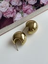 Çelik Gold Etli Topçuklu Küpe (2 Cm)