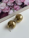 Çelik Gold Etli Topçuklu Küpe (2 Cm)