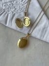 Çelik Gold İçi Açılabilen Oval Kolye (47 Cm)
