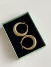 Çelik Gold Midye Küpe (3.10 Cm)