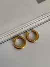 Çelik Gold Renk Pera Basic Halka Küpe(1.70Cm)-(1 Numara)