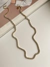 Çelik Gold Su Yolu Kolye (46 Cm)