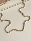 Çelik Gold Su Yolu Kolye (46 Cm)