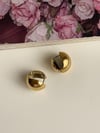 Çelik Gold Topçuklu Küpe (1 Cm)