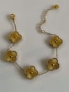 Çelik Gold Van Cleef Bileklik (23 Cm)