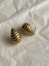 Çelik Gold Zirkon Taşlı Botega Küpe (2 Cm)