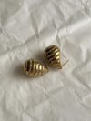 Çelik Gold Zirkon Taşlı Botega Küpe (2 Cm)