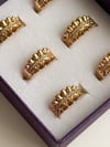 Çelik Gold Zirkon Taşlı Numaralı Yüzük (19 Numara)