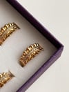 Çelik Gold Zirkon Taşlı Numaralı Yüzük (19 Numara)