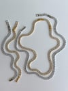 Çelik Gümüş Renk Mekik Baget Taşlı Küpe (45 Cm)