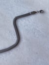 Çelik Gümüş Renk Snake Bileklik (22 Cm)